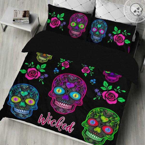 Wicked Skulls Bedding Set CL05100038MDB Bedding Sets