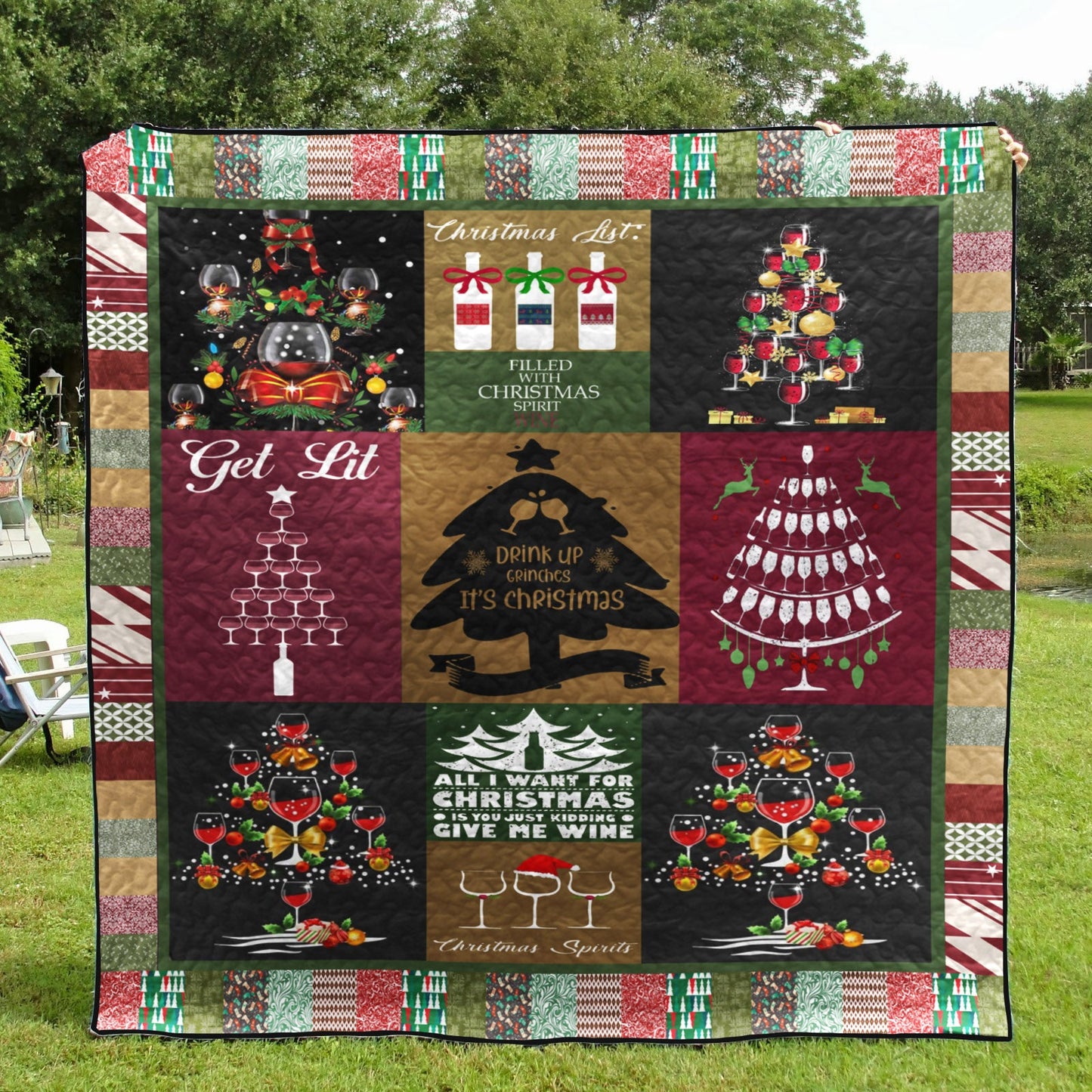 Wine TD10111505 Quilt Blanket