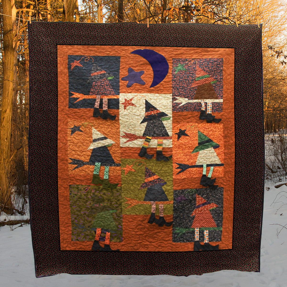 Witch Halloween CLA1410613Q Quilt Blanket