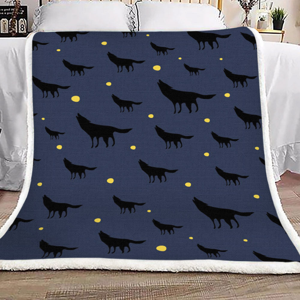 Wolves NN1709245TT Sherpa Fleece Blanket
