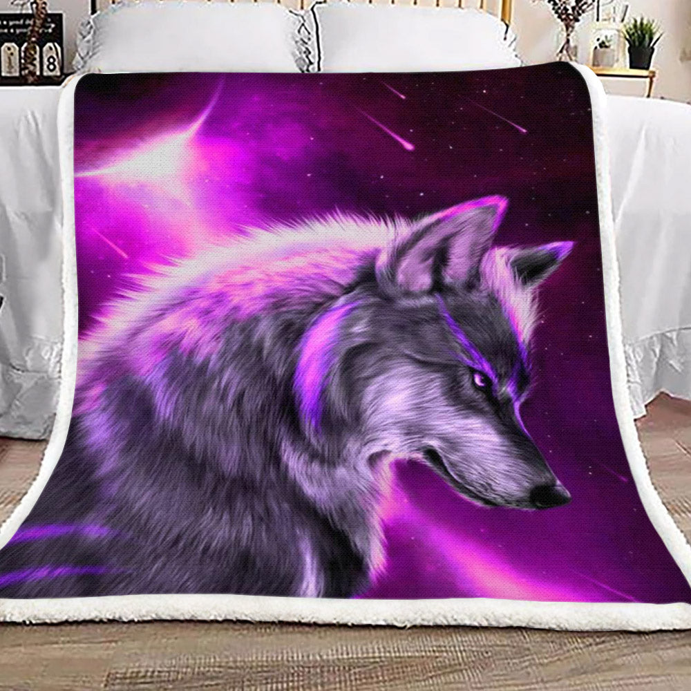Wolves NN1709246TT Sherpa Fleece Blanket
