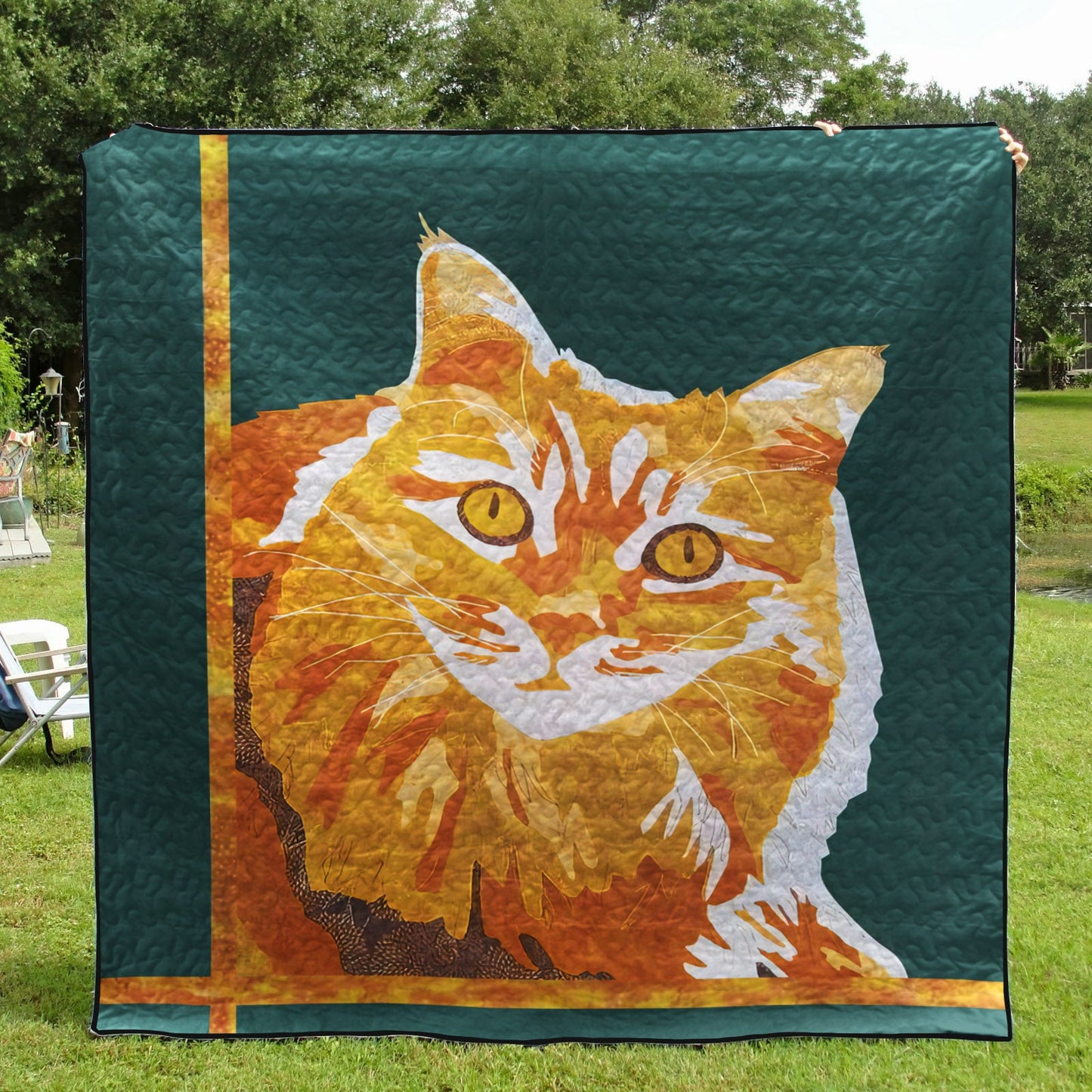 Yellow Cat CLA0111898Q Quilt Blanket
