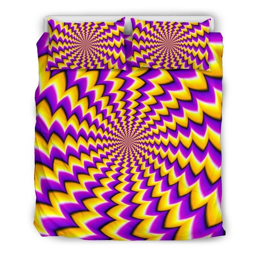 Yellow Dizzy Moving Optical Illusion CLH2911245B Bedding Sets