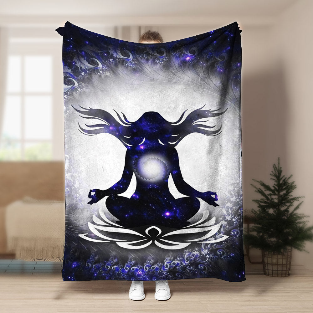 Yoga DD0309102F Sherpa Fleece Blanket
