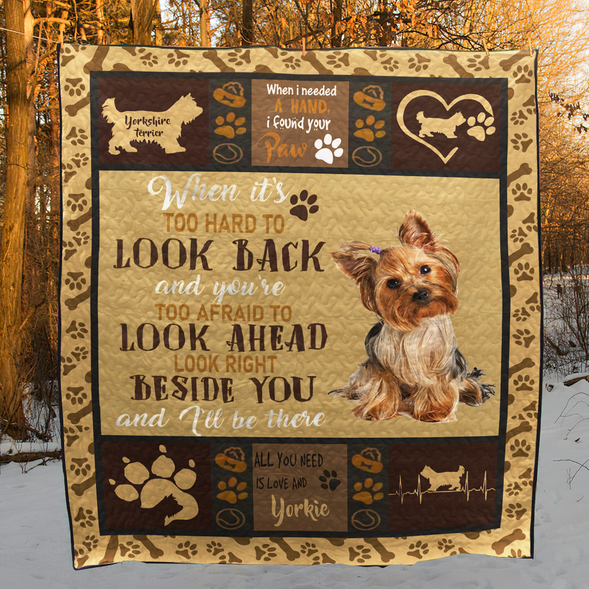 Yorkshire Terrier CL09100142MDQ Quilt Blanket