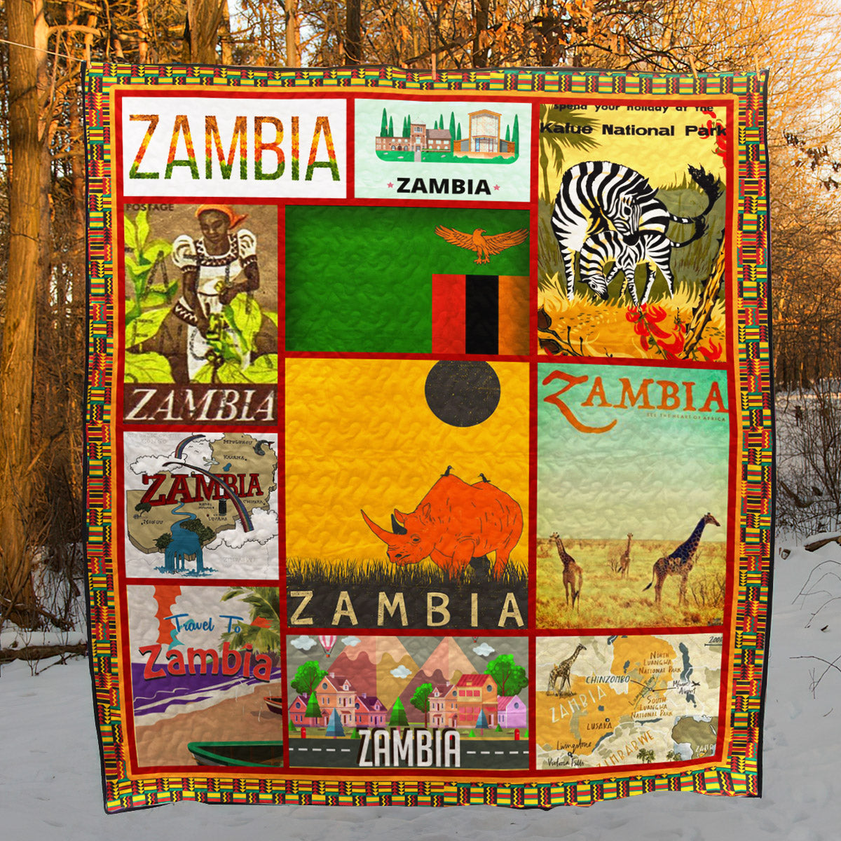 Zambia QH010706B TBG Quilt Blanket
