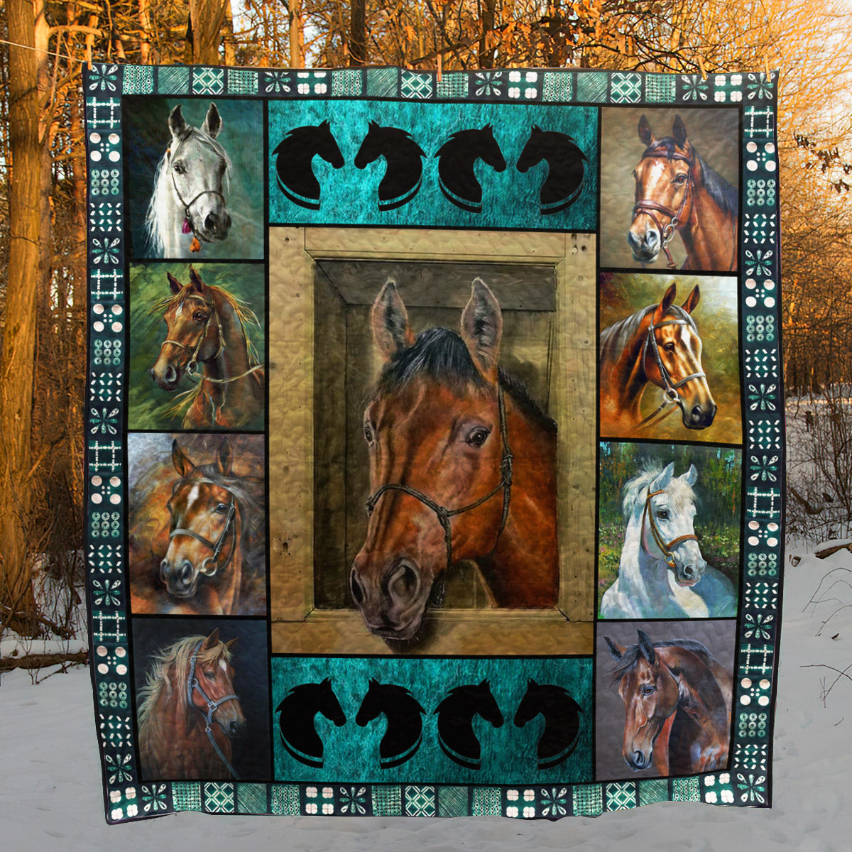 Horse MH100519 Quilt Blanket