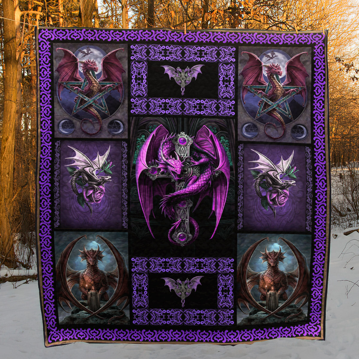 Dragon Cross 160505 Quilt Blanket