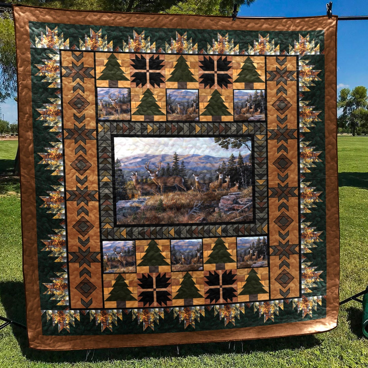 Deer CLA170623 Quilt Blanket