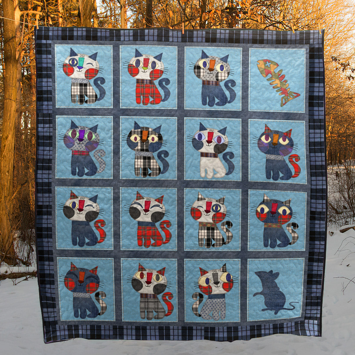 Cat TL150507 Quilt Blanket