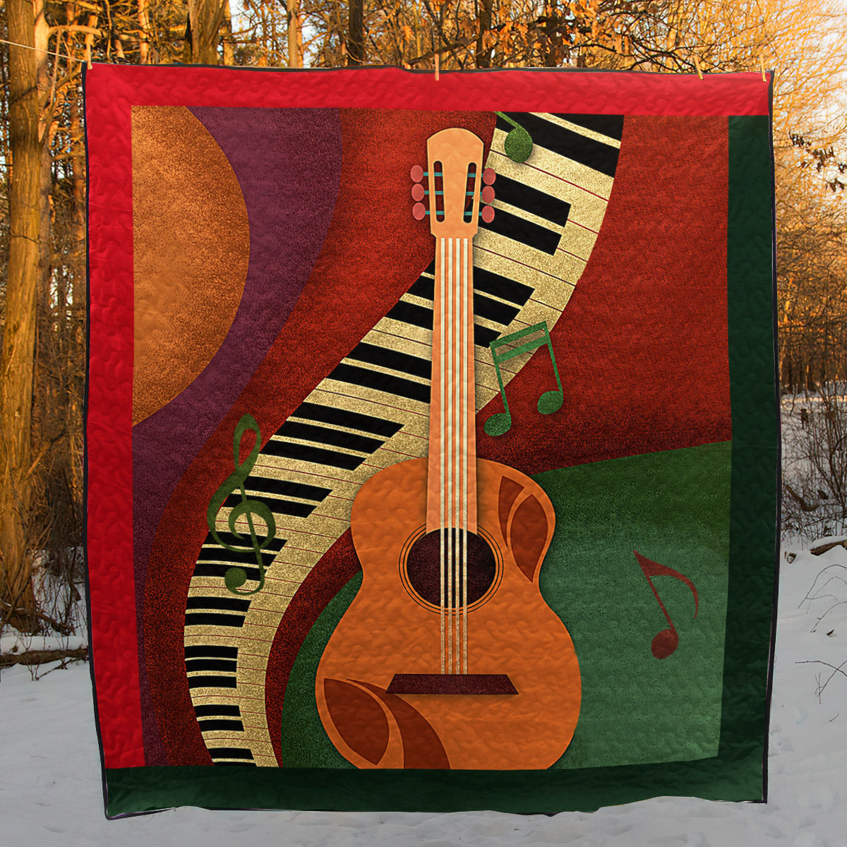 Guitar CG140608 Quilt Blanket