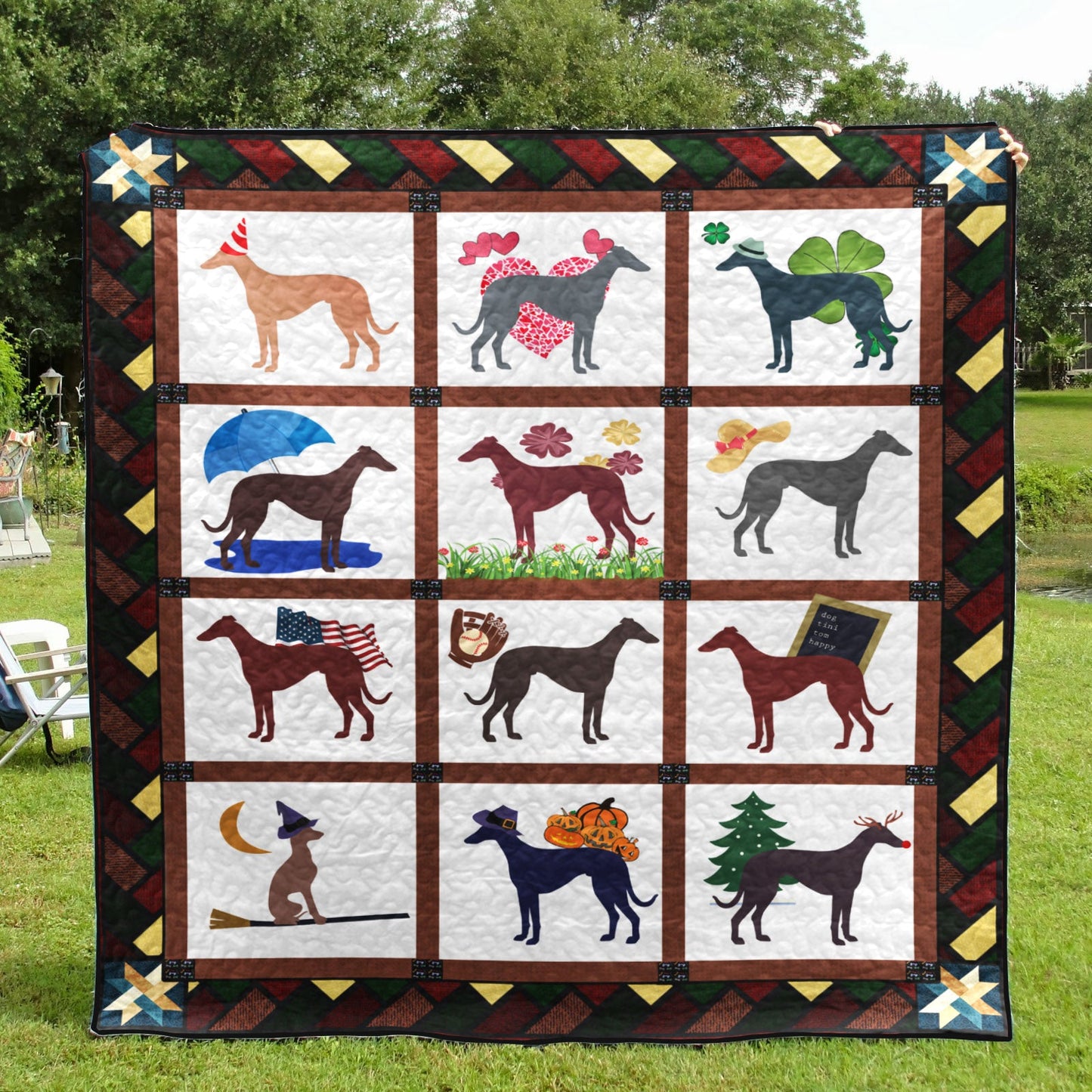 Italian Greyhound TL310532 Quilt Blanket