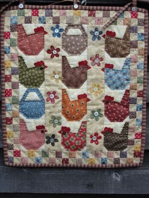 Chicken CLA120324151 Quilted Placemats
