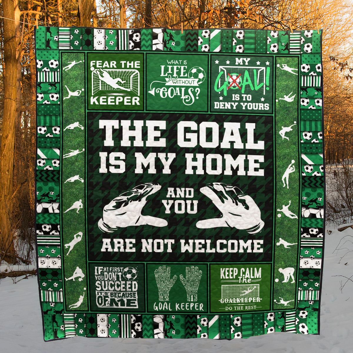 Goal Keeper VM040617 Quilt Blanket