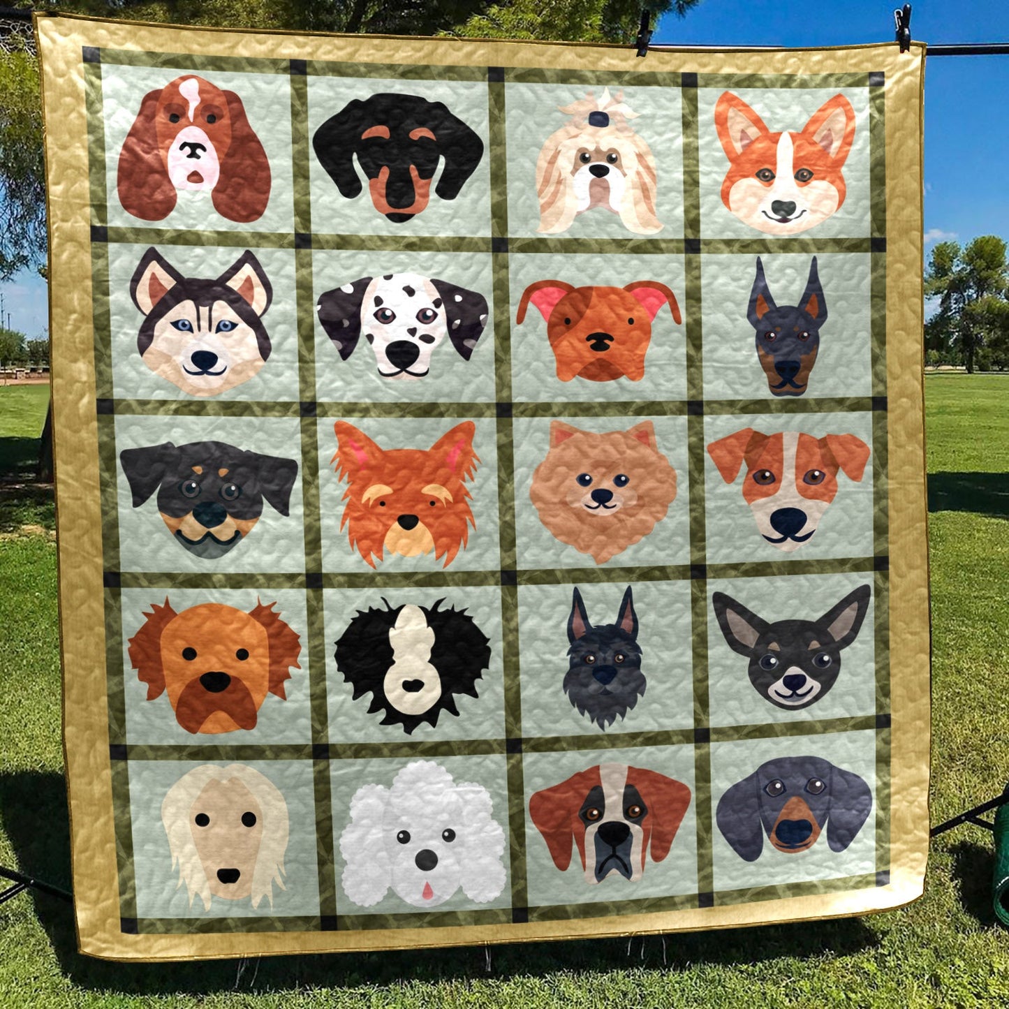 Dog NN140510 Quilt Blanket