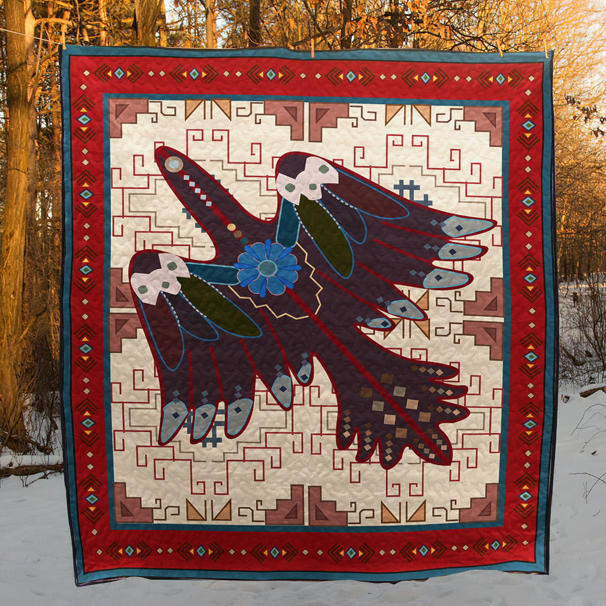 Native American BL260619 Quilt Blanket