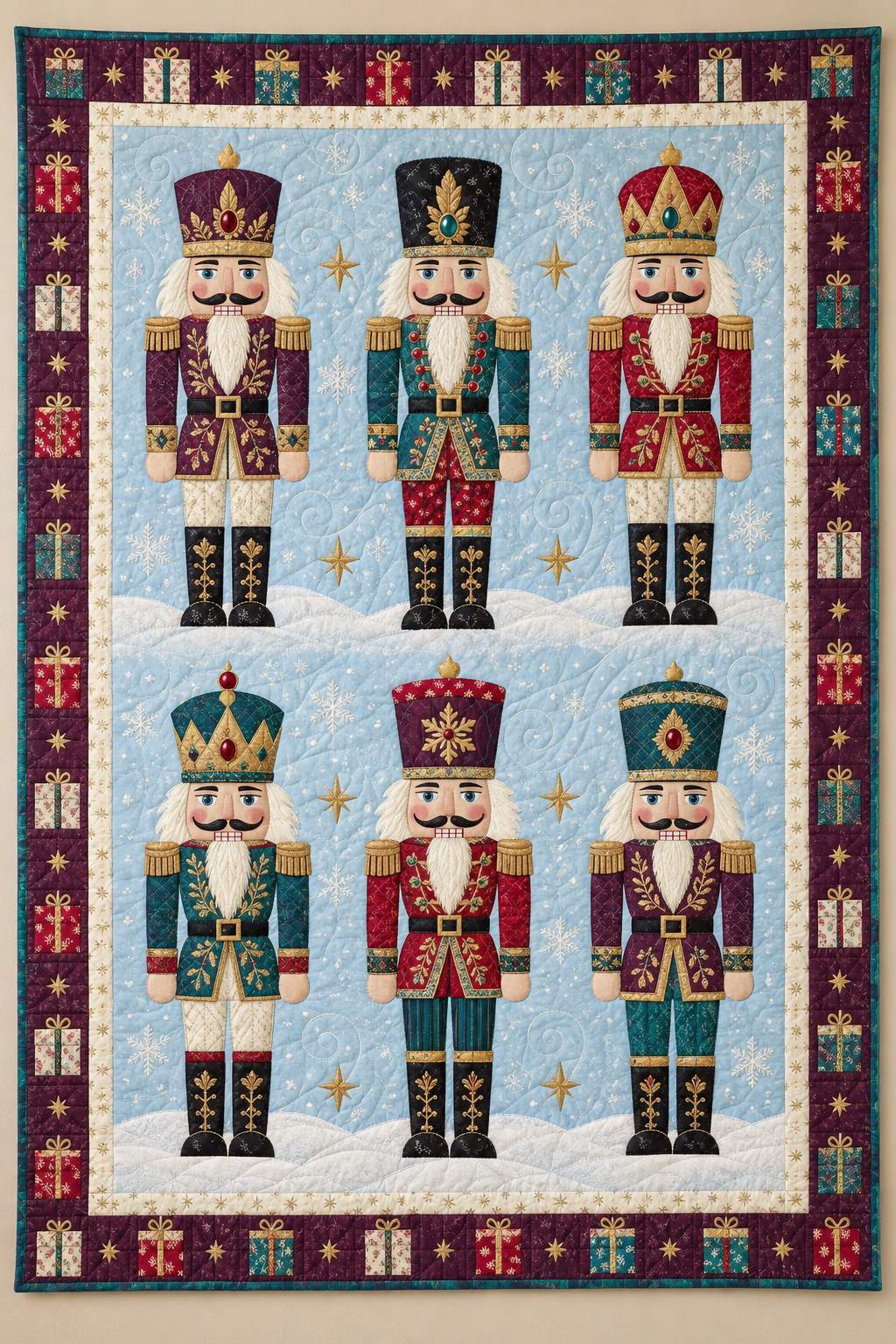 Nutcracker Snowfall Parade TD101026051 Quilt Blanket