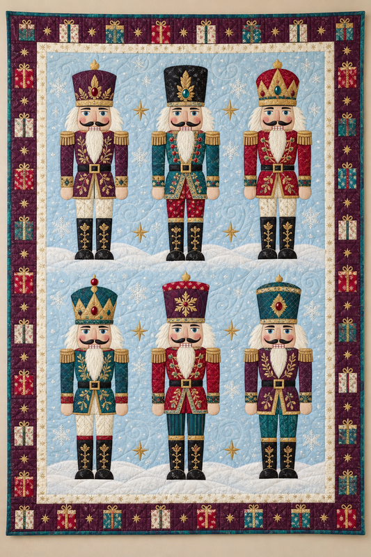 Nutcracker Snowfall Parade TD101026051 Quilt Blanket