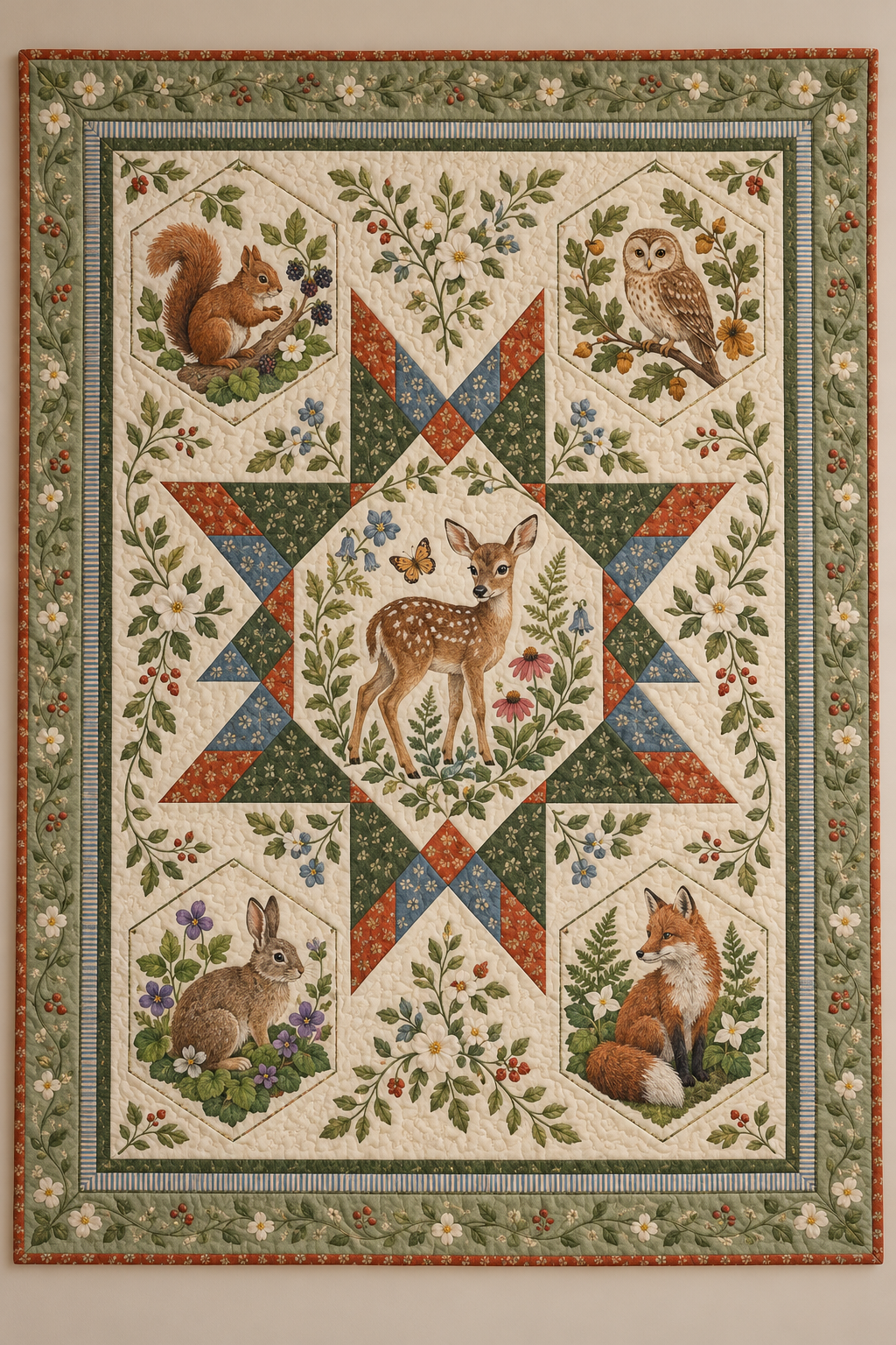 Woodland Whimsy Star Sanctuary TD101026055 Quilt Blanket