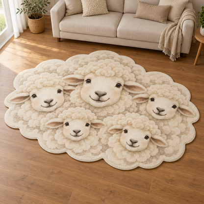 Cloud Flock TD131026007 Custom Shape Area Rug