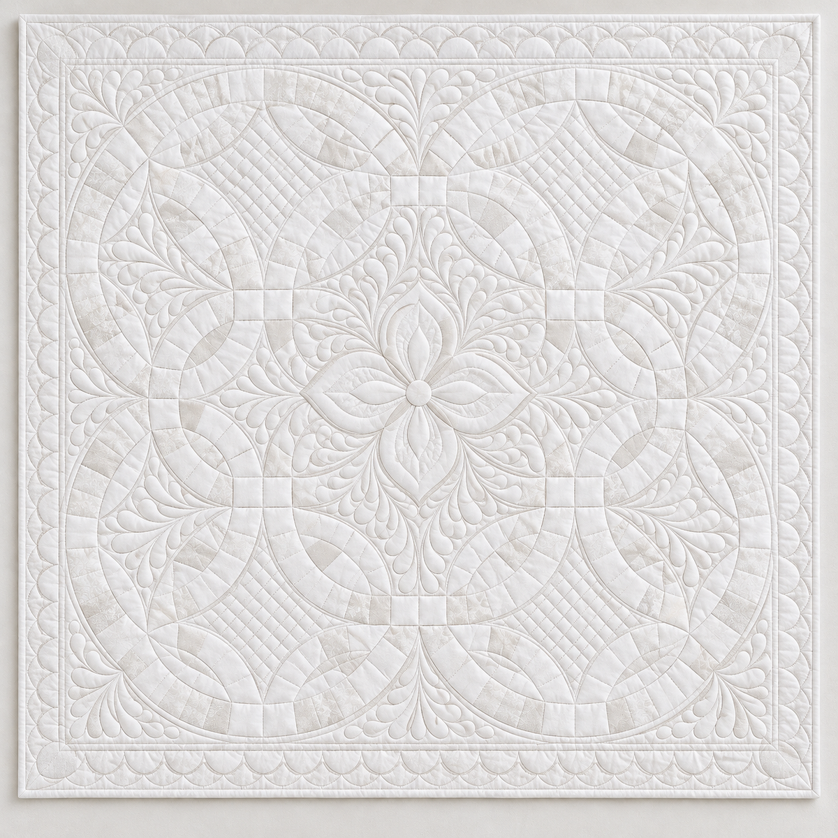 Ivory Interlocking Heirloom TD141026508 Quilt Blanket