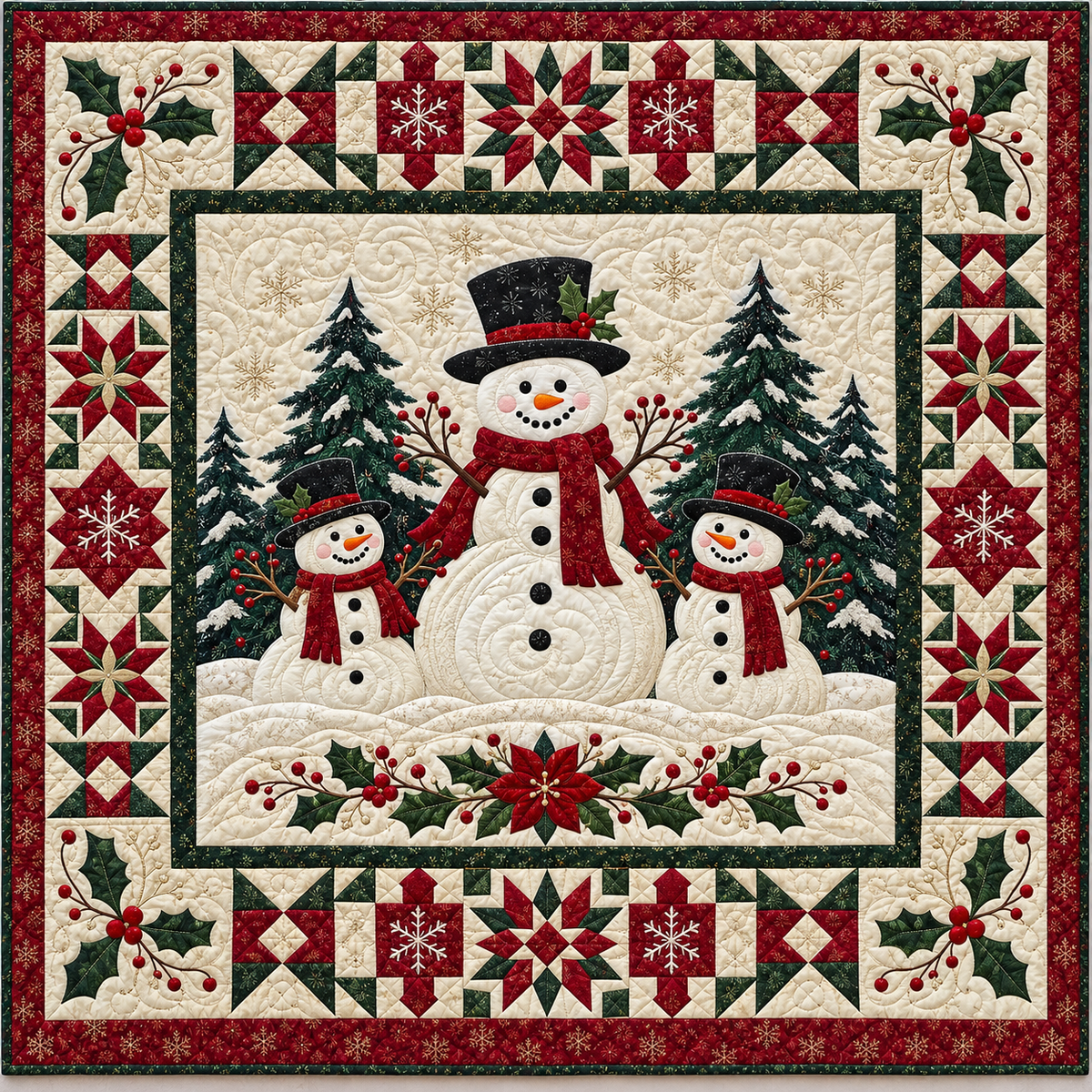 Frosty Friends Winter Garden TD141026512 Quilt Blanket