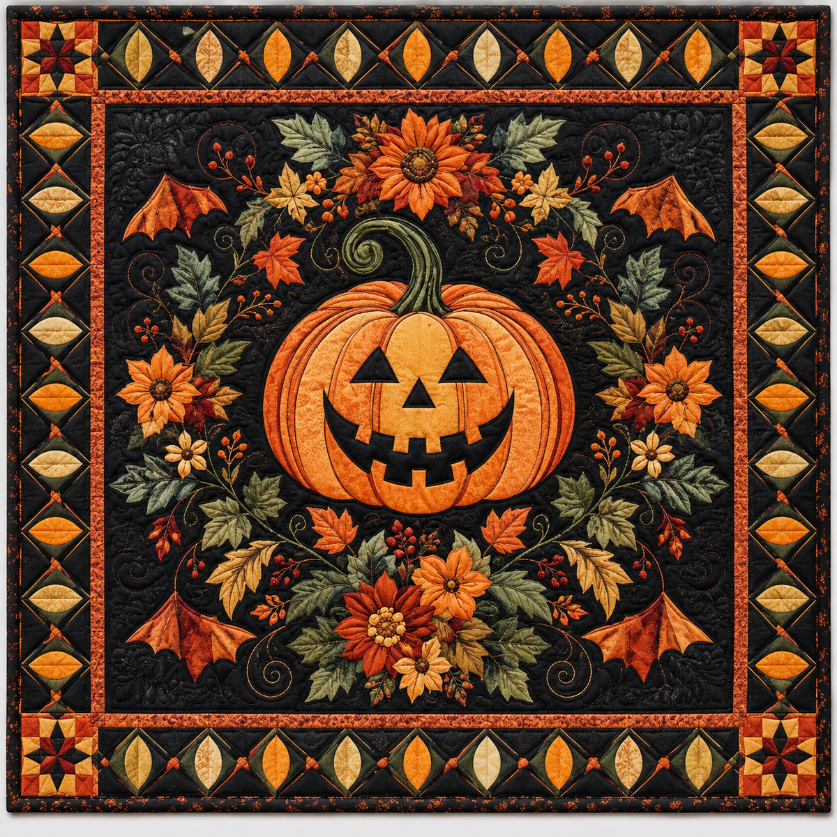 Harvest Jack O Lantern TD141026513 Quilt Blanket