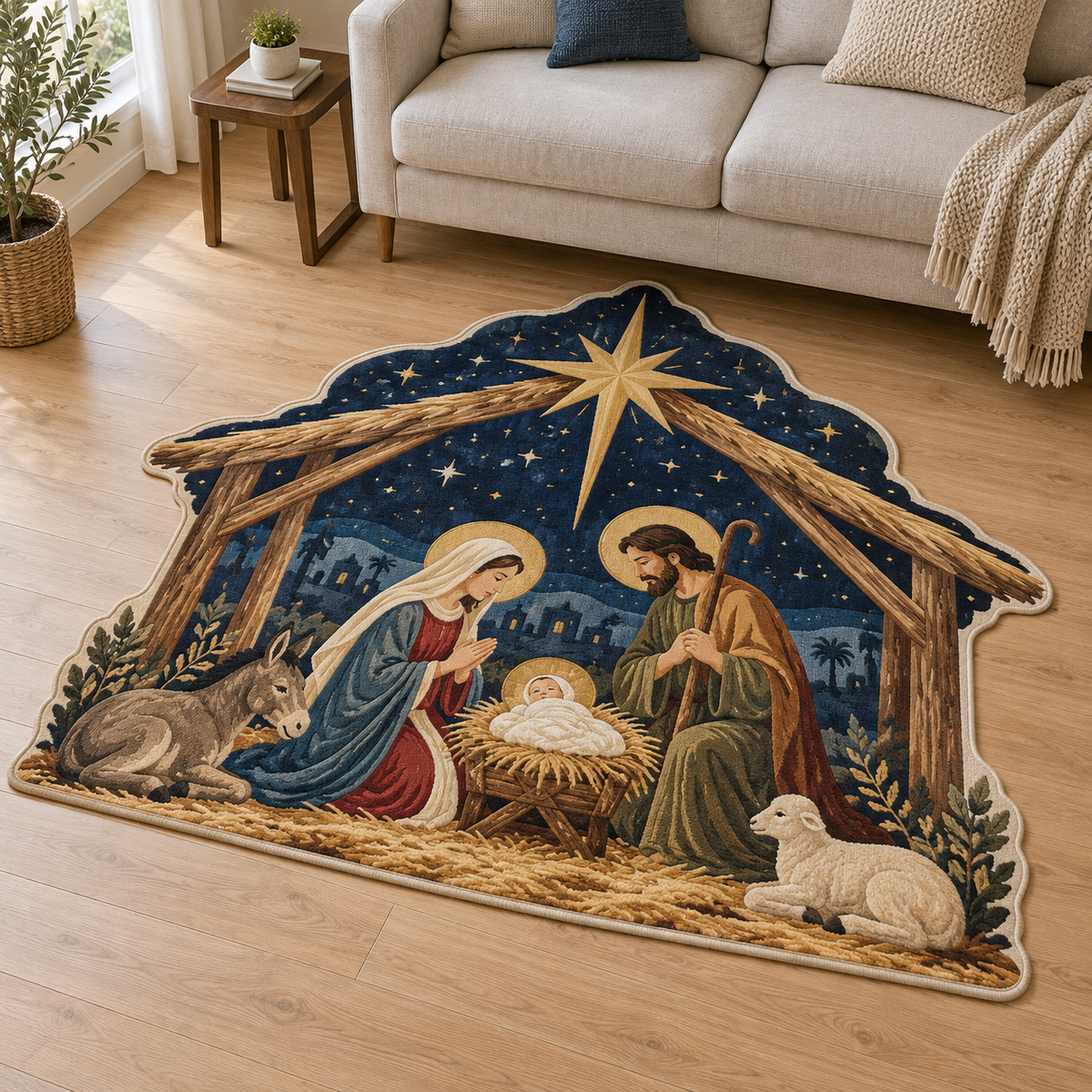 Nativity Starlight TD131026023 Custom Shape Area Rug