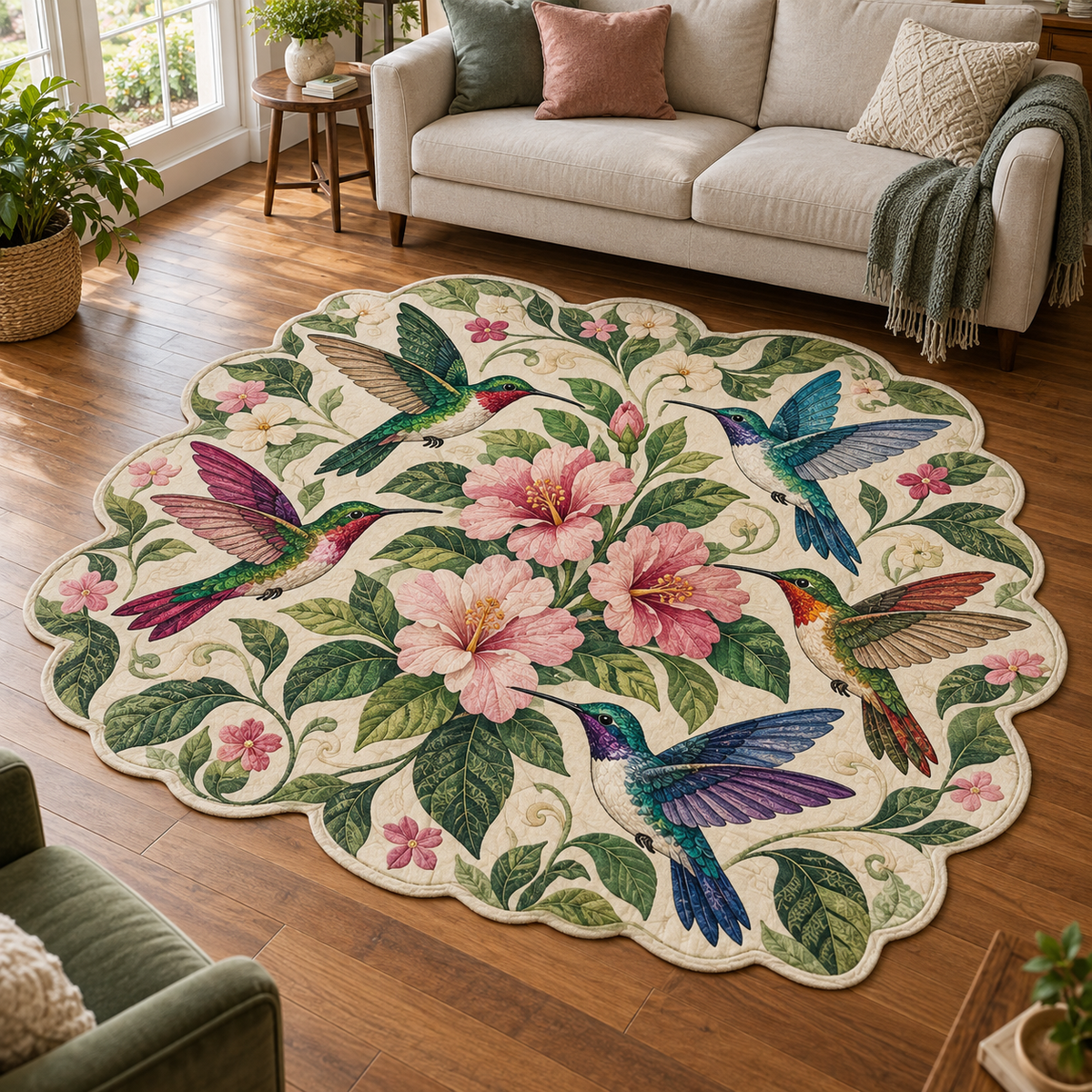 Hummingbird Garden Dance TD131026034 Custom Shape Area Rug