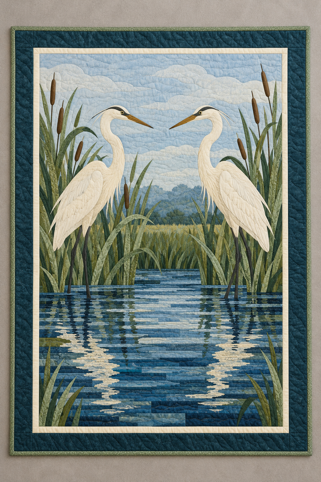 Heron Reedwater TD101026060 Quilt Blanket