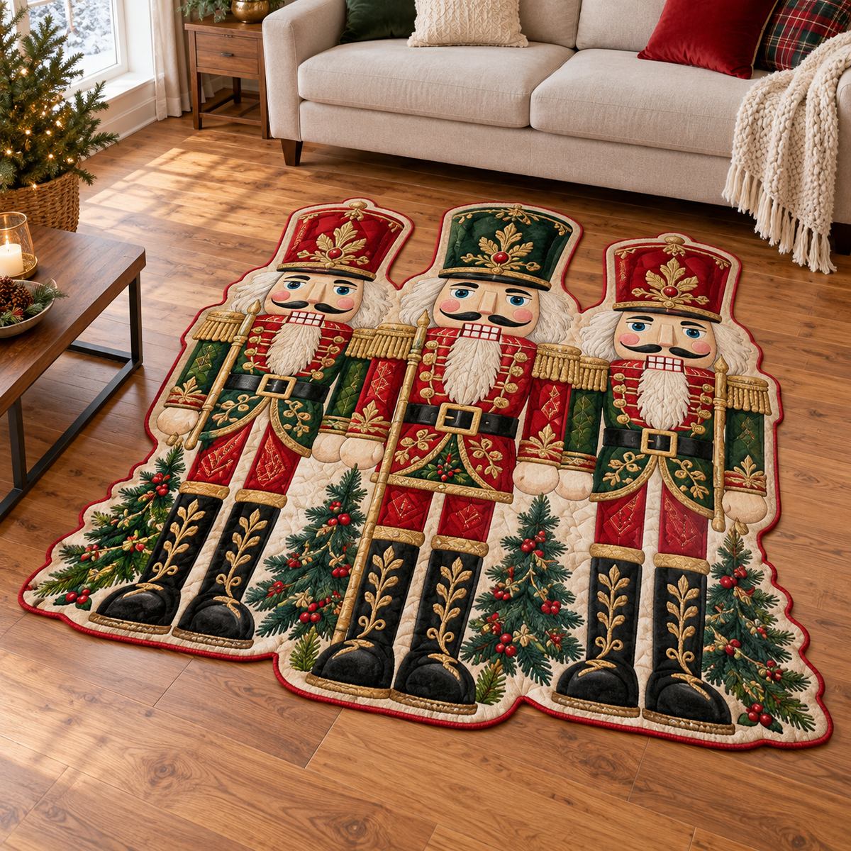 Royal Nutcracker Guards TD131026046 Custom Shape Area Rug
