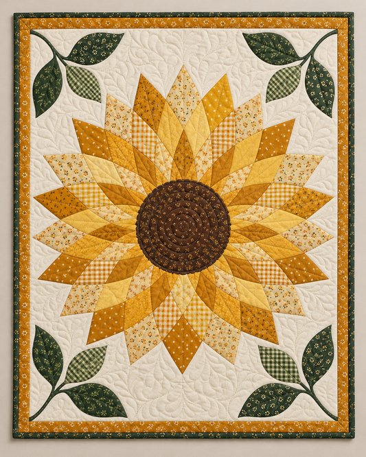 Sunflower Windmill TD101026014 Quilt Blanket