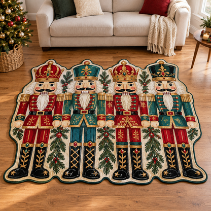 Festive Nutcracker Ring TD131026060 Custom Shape Area Rug