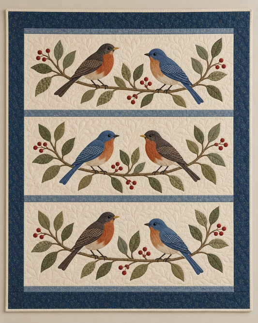 Songbird Orchard TD101026021 Quilt Blanket