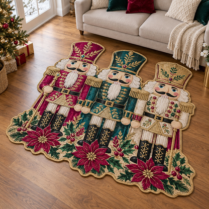 Nutcracker Holly Garden TD131026075 Custom Shape Area Rug