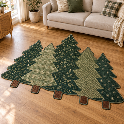 Scandinavian Tree Line TD131026080 Custom Shape Area Rug
