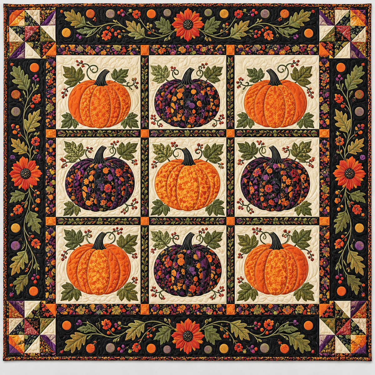 Pumpkin Spice TD141026588 Quilt Blanket