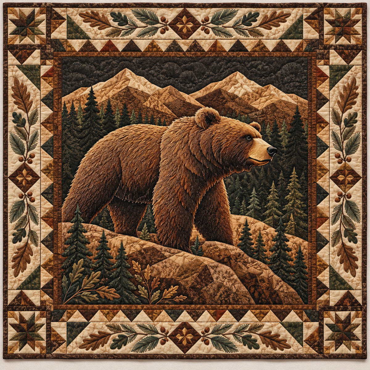 Shadowed Bear Trails TD141026592 Quilt Blanket