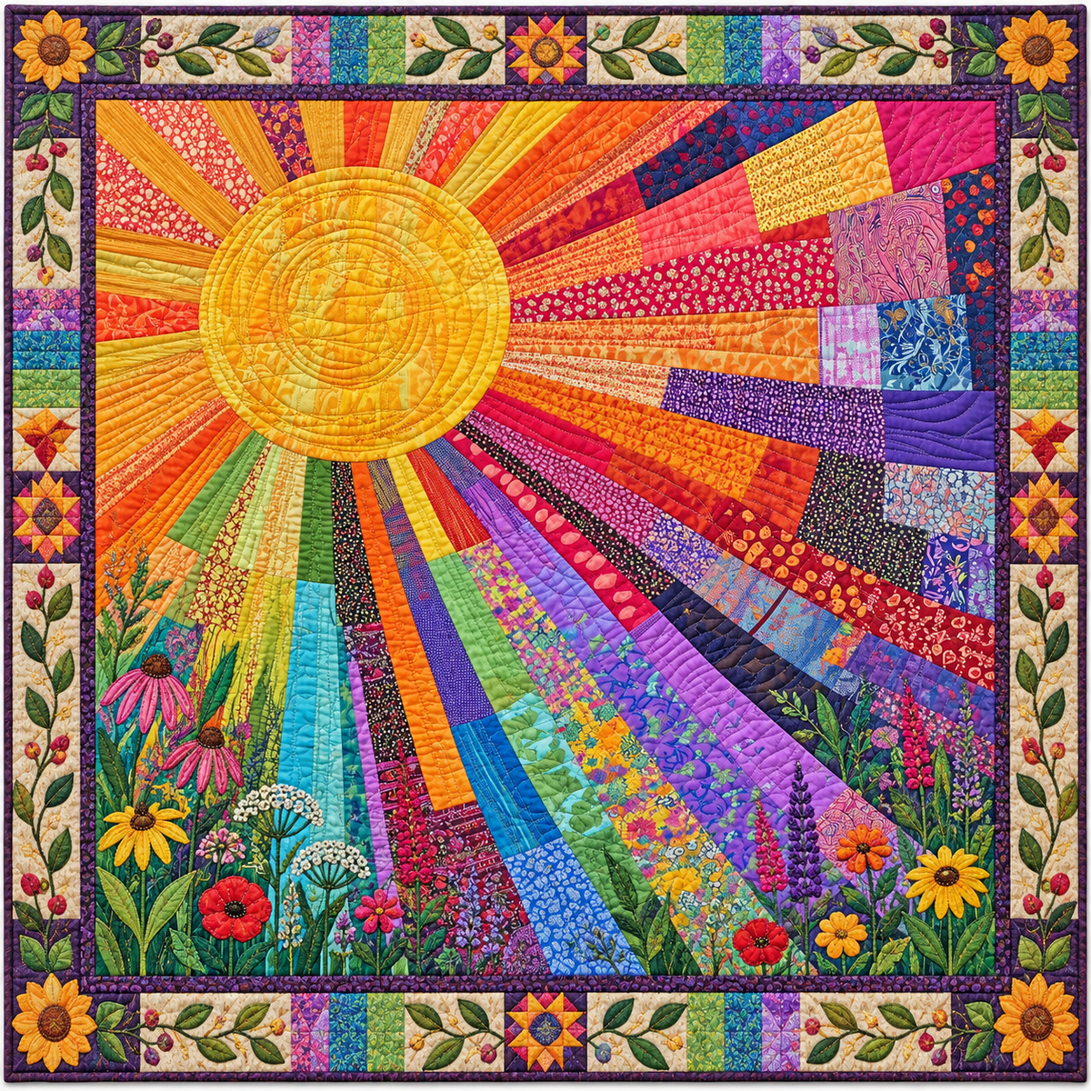 Rainbow Sunshine TD141026599 Quilt Blanket