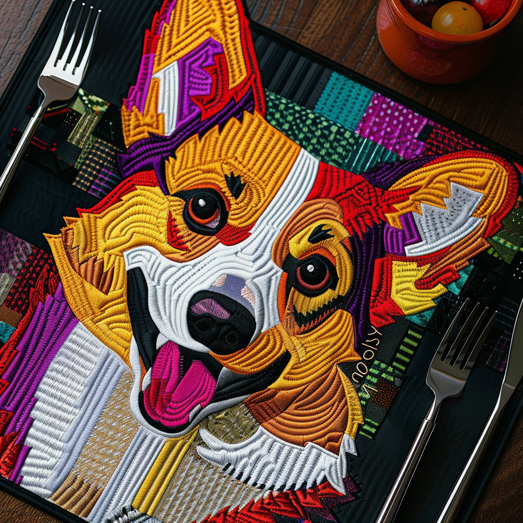 Corgi TAI21052402 Quilted Placemats