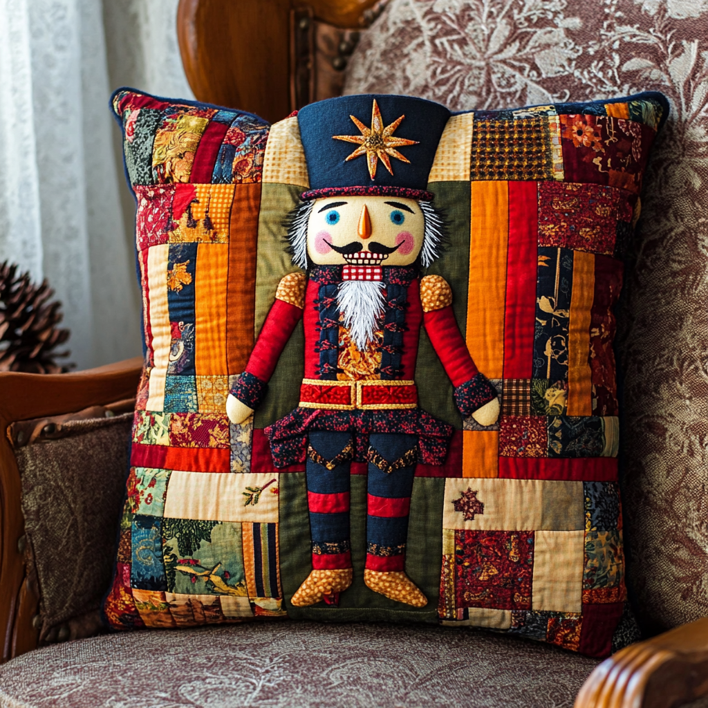 Christmas Nutcracker TAI130824244 Quilted Pillow Case