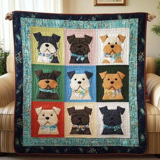 Scottie Dog DAI190824099 Quilt Blanket