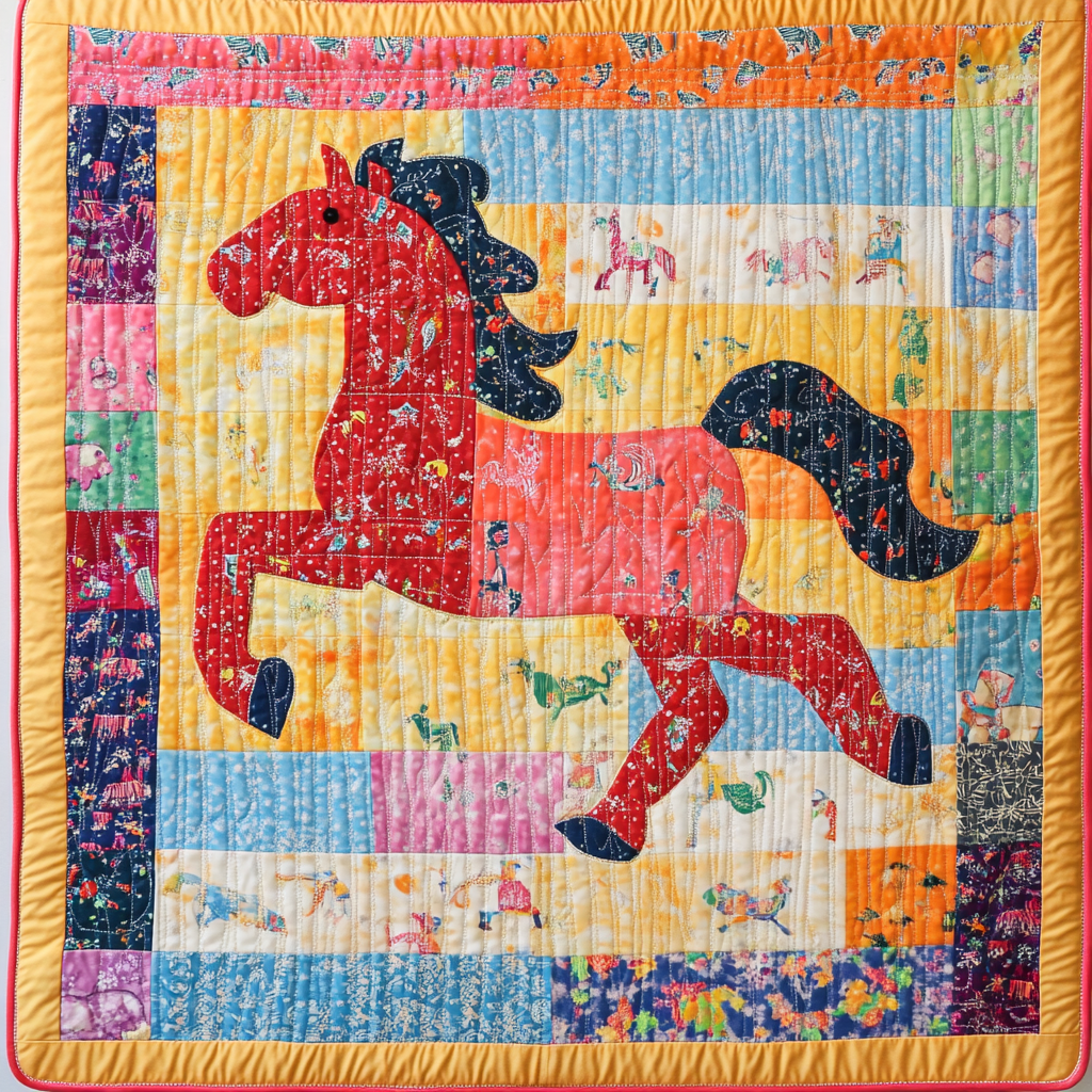 Horse DAI070824069 Quilt Blanket