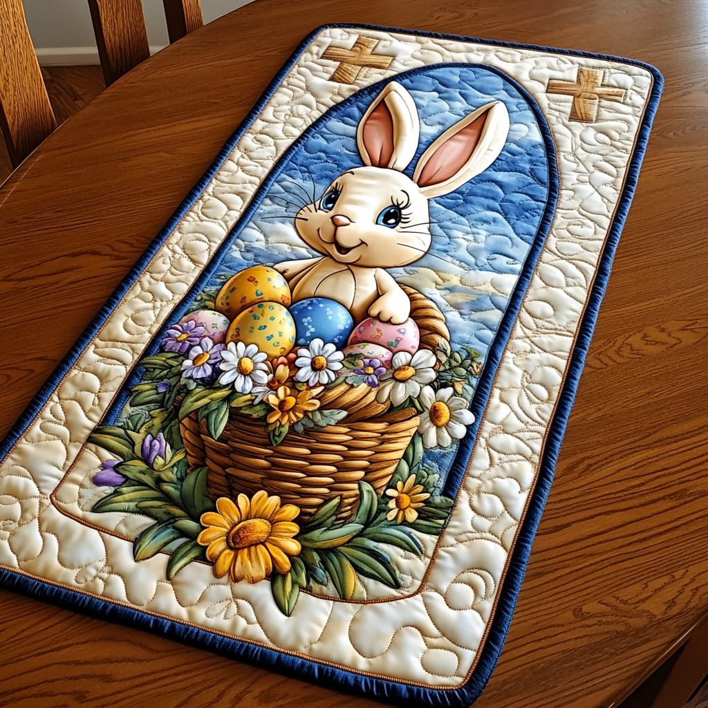 Easter Bunny DAI040225420 Quilted Table Runner