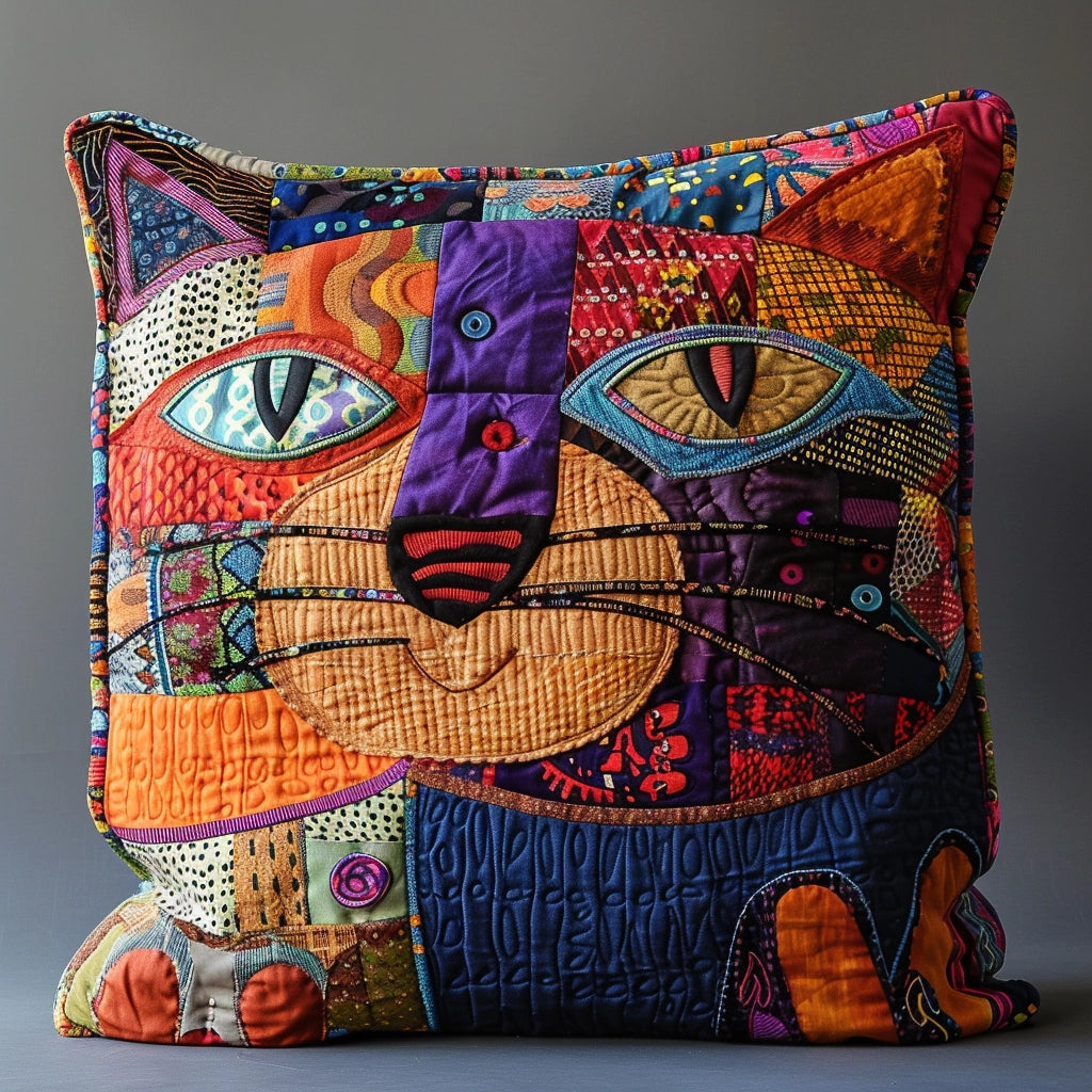 Cat TAI240424191 Quilted Pillow Case