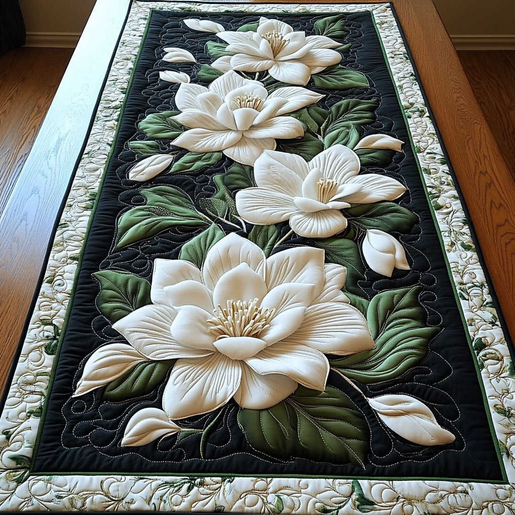 Magnolia DAI190225238 Quilted Table Runner