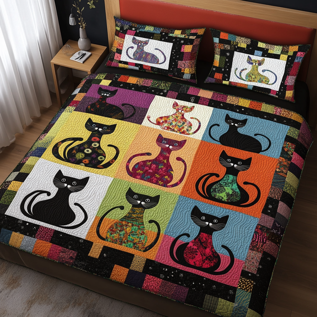 Cat TAI181024262 Quilt Bedding Set