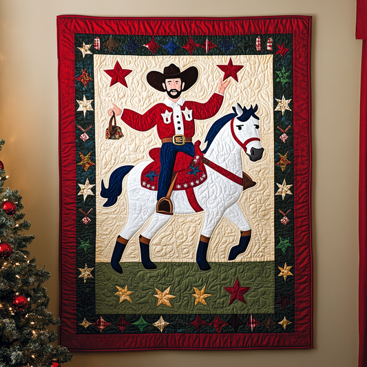 Christmas Cowboy DAI111124435 Quilt Blanket