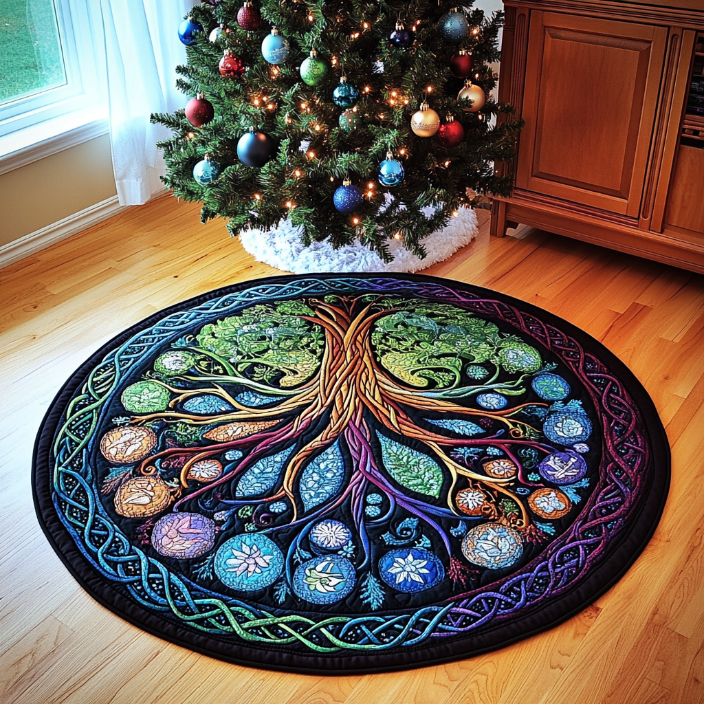 Tree Of Life TAI101224646 Quilted Tree Skirt