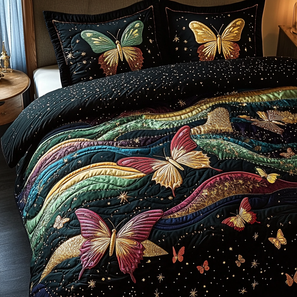 Butterfly TAI101224415 Quilt Bedding Set